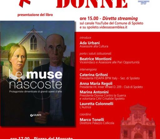 Spoleto, presentazione in diretta streaming del libro "Le muse nascoste"